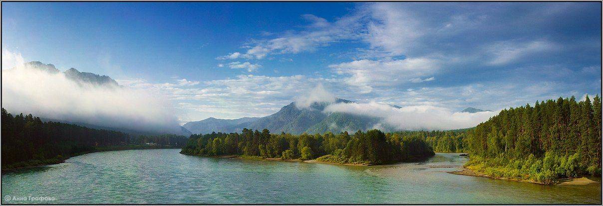алтай, горы, горный алтай, катунь, утро, усть-сема, аня графова, Аня Графова