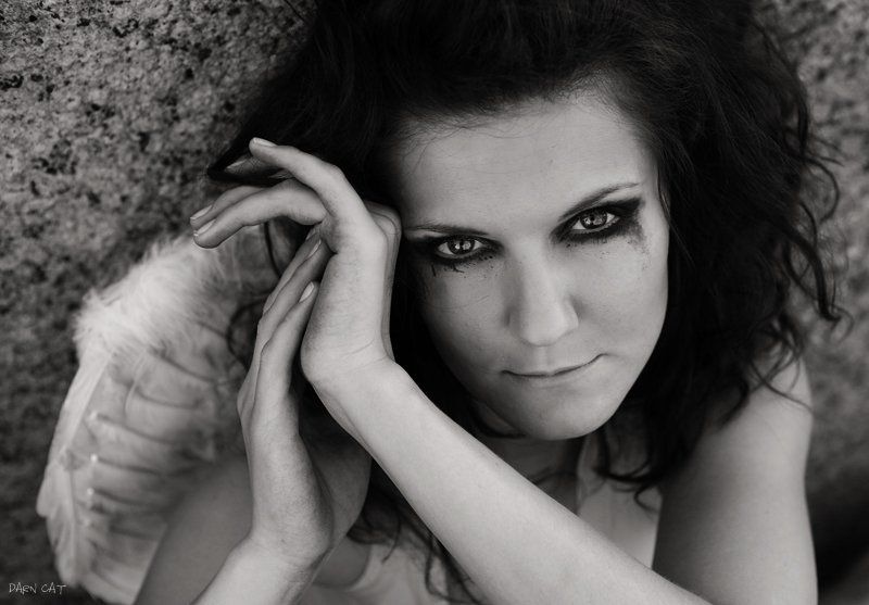 angel, ангел, печальный, девушка, плачущие, глаза, сломанное, крыло Broken wing фото превью