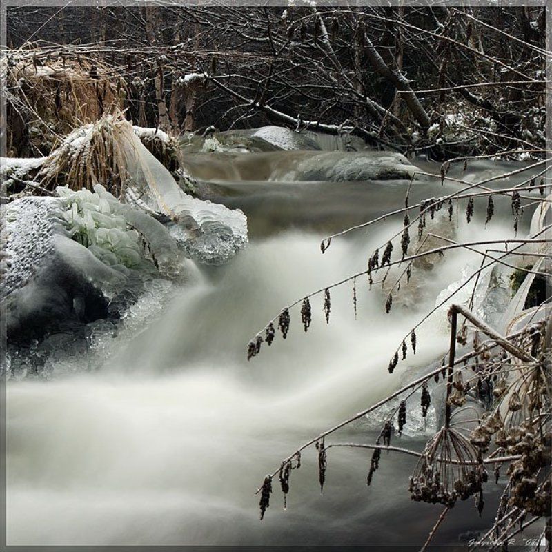 осень осенний ручей фото превью