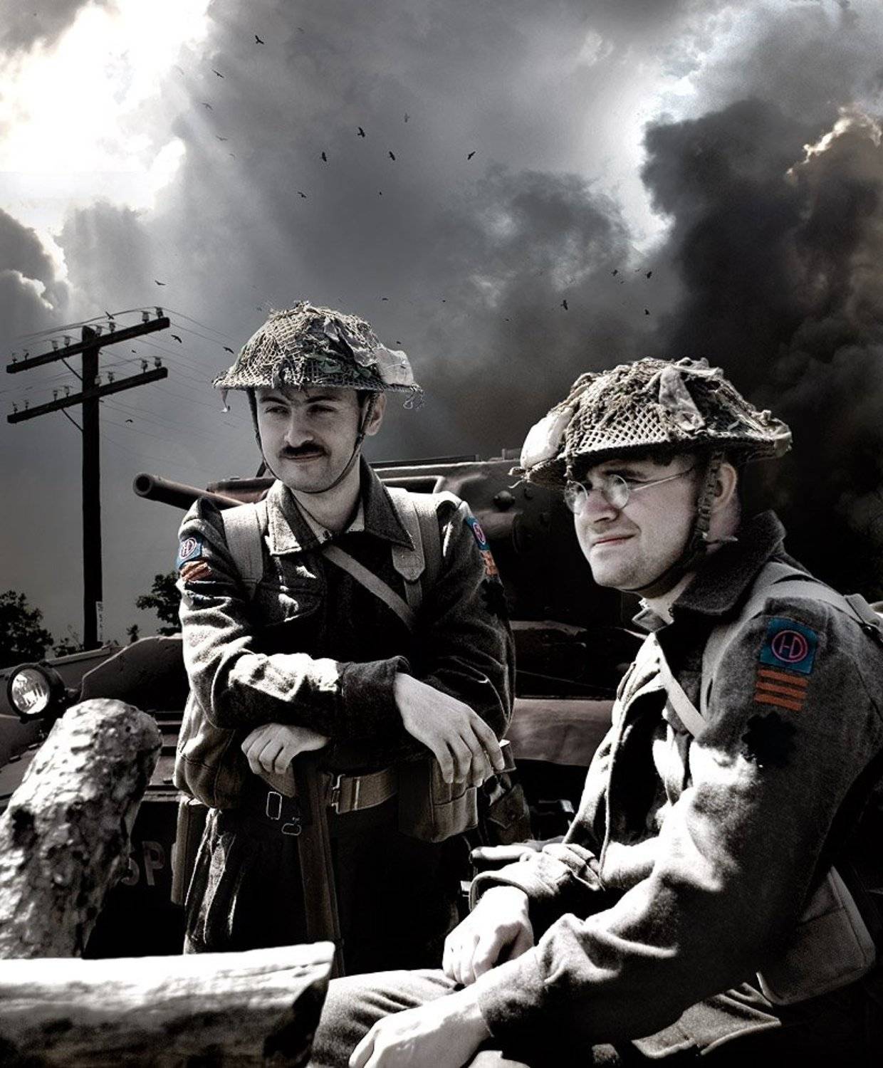 война, танк, солдаты, Boji