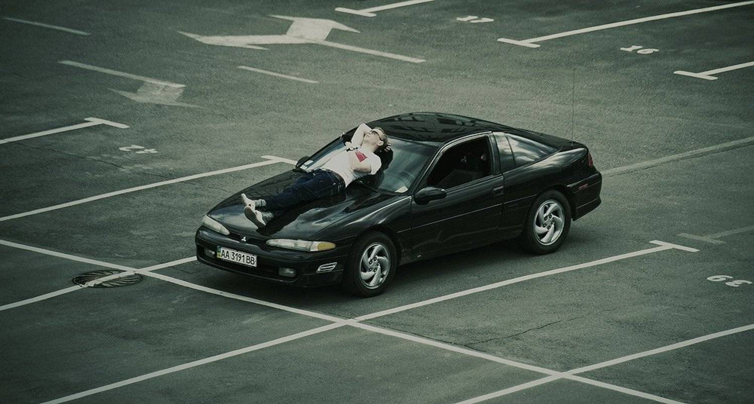 mitsubishi, eclipse, утро, Grabovskiy