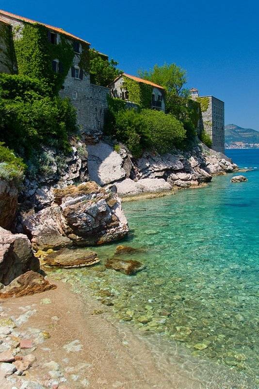 черногория, ост. святого стефана, природа, море, Андрей Крепких (Sound Wave)