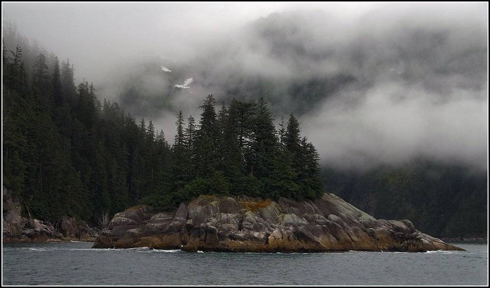 остров, туман, аляска, Yurma
