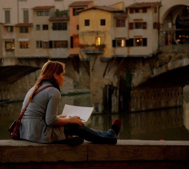 флоренция, вечер вечерний этюд фото превью