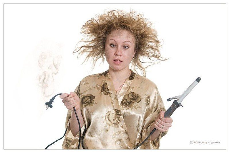 n41113m, прическа, плойка, электричество Что это было??? фото превью