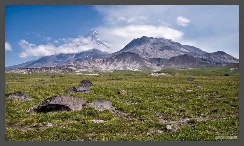 камчатка, вулкан, камень, безымянный *** фото превью