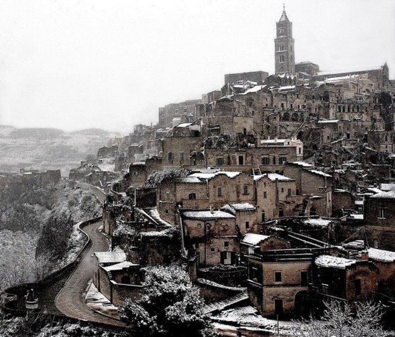 матера, , италия, юг, зима Матера фото превью