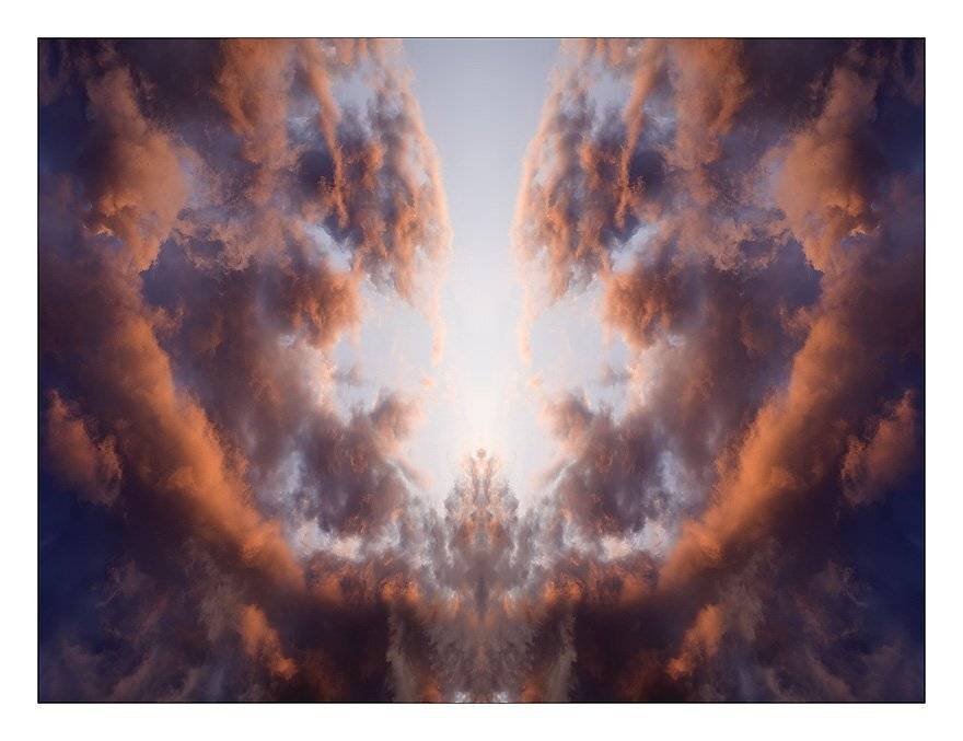 облака, закат, демон, отражение, Нарчук Андрей