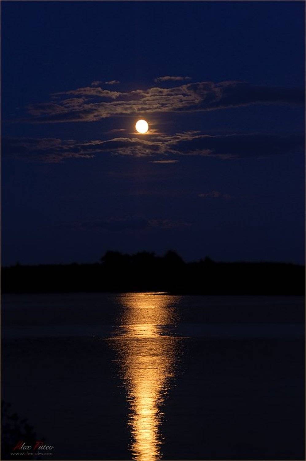 селигер,луна,озеро,ночь,отдых,путев, Александр Путев