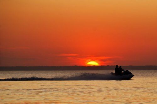 Покатушки на закате.
