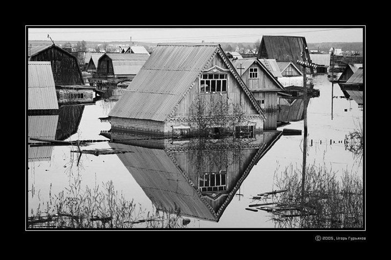 n04931m, стихия, тобол, река, паводок, наводнение, курган Стихия фото превью