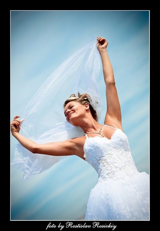 свадьба, невеста, счастье, фата, платье Свадьба Дениса и Светланы фото превью