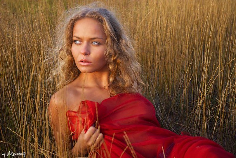 девушка, взгляд, портрет, осень Осень... фото превью