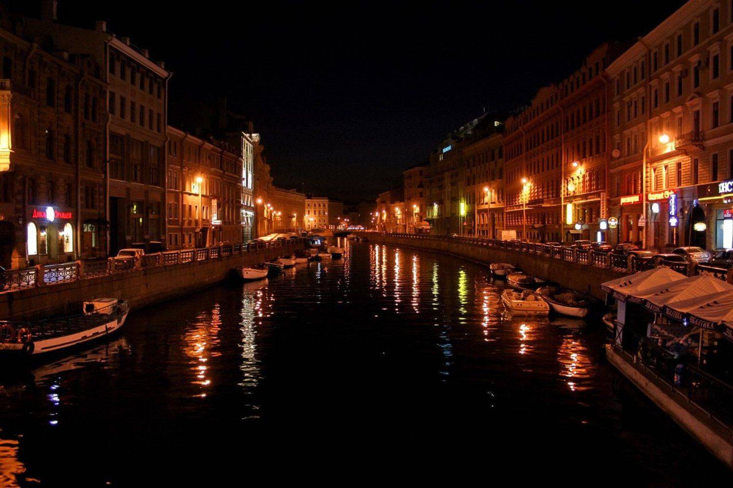 питер, ночь, золото, Клековкин Александр