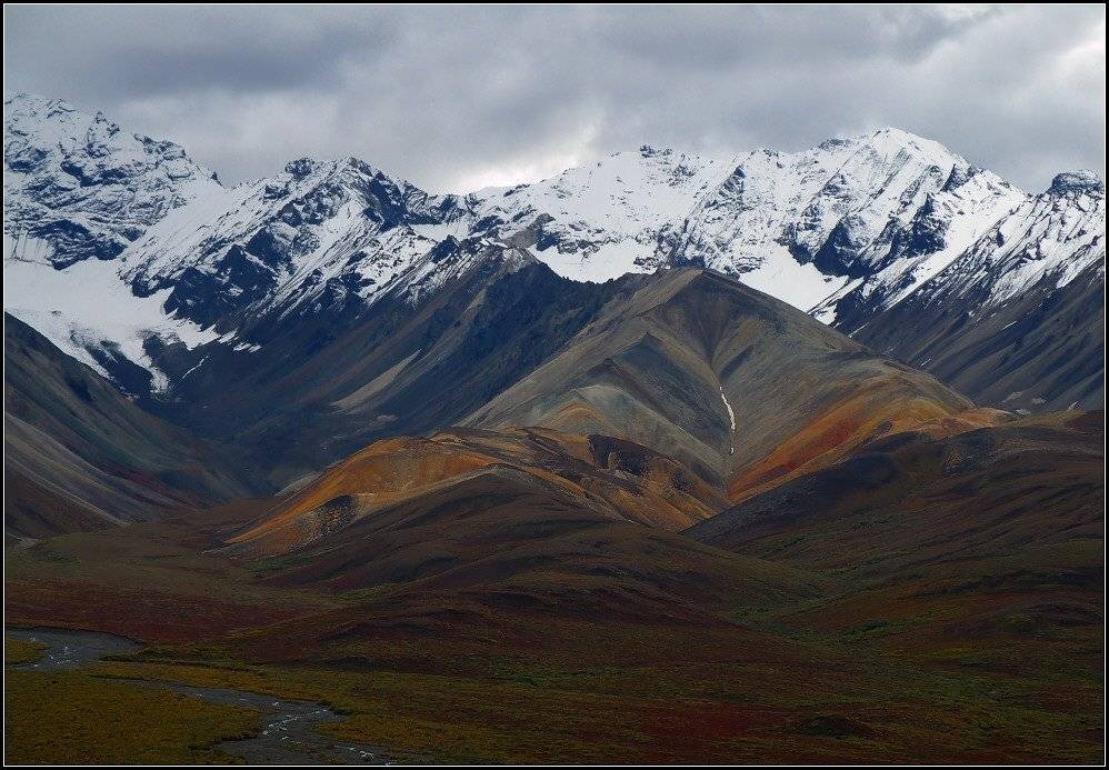 аляска, горы, палитра, небо, облака, Yurma