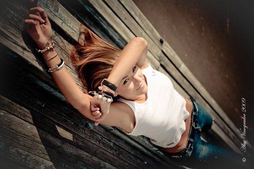 Вечером на лавочке...