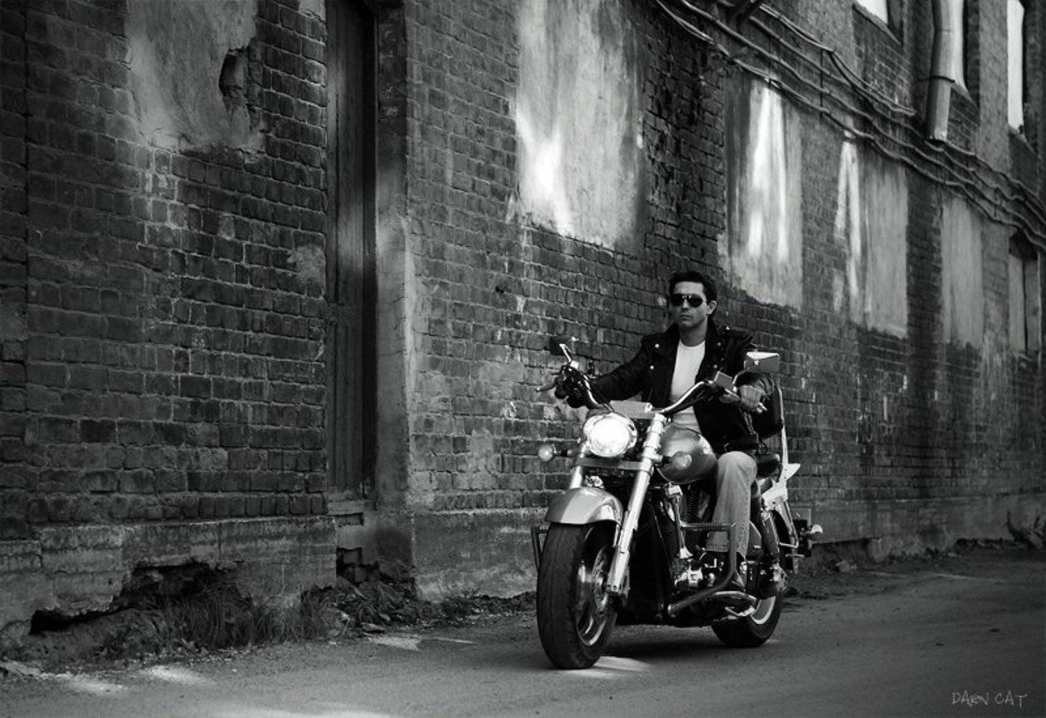 depeche, mode, мужчина, мотоцикл, настроение, Darn Cat