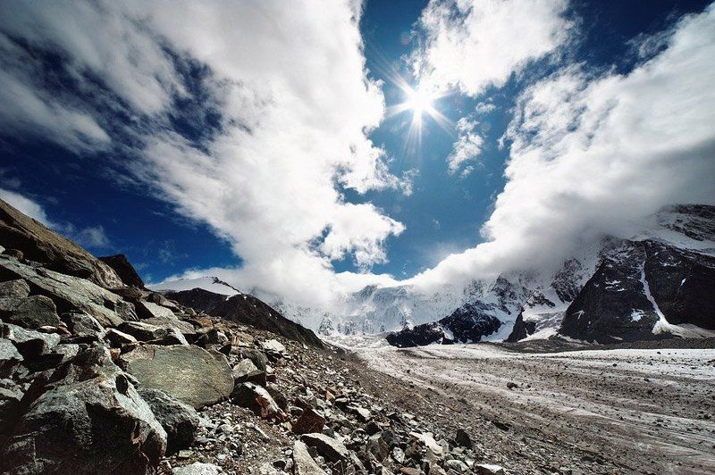 алтай, акемский ледник, белуха *** фото превью