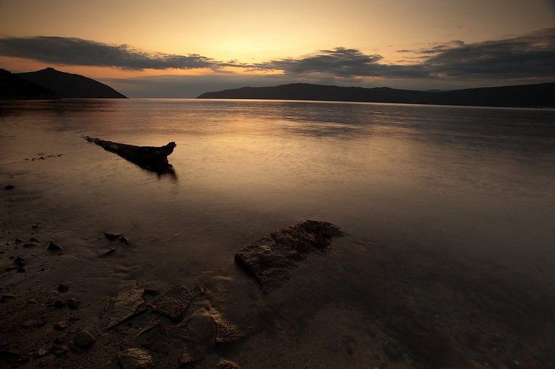 магадан, нагаевская, море ...закатное фото превью