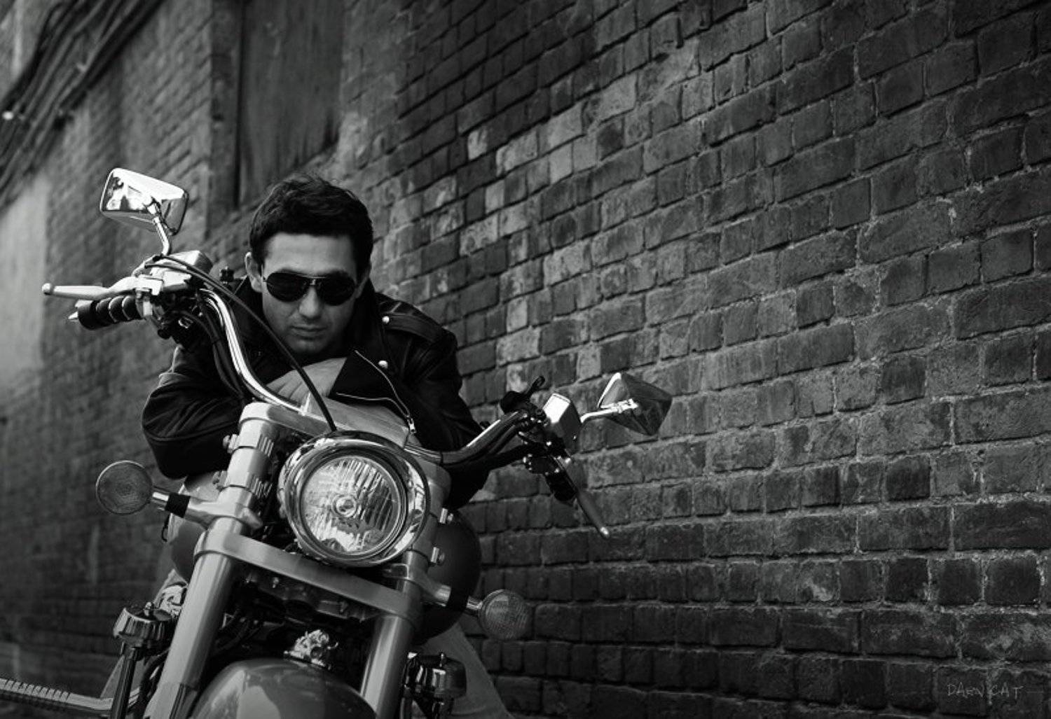 depeche, mode, мужчина, мотоцикл, настроение, Darn Cat