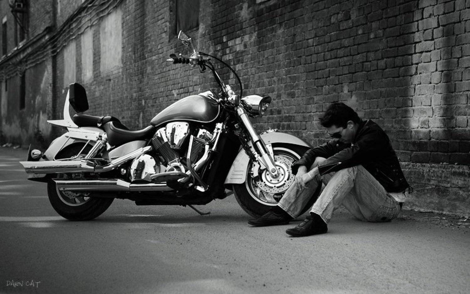 depeche, mode, мужчина, мотоцикл, настроение, Darn Cat