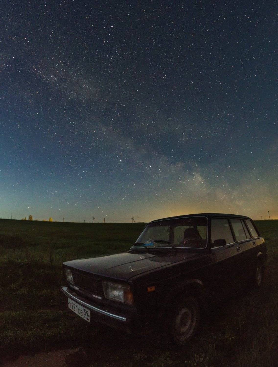жигули, млечный путь, ночь, звезды, Коровин Кирилл