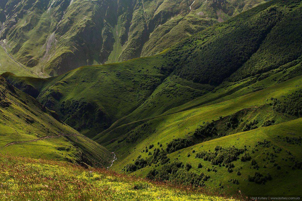 georgia, green, kazbegi, way, mountains, mountain, trip, travel, Владимир Куцый