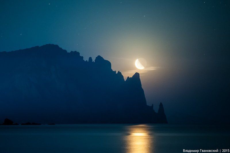 Кара-Даг. Восход Луны 6 Сентября 2015 фото превью