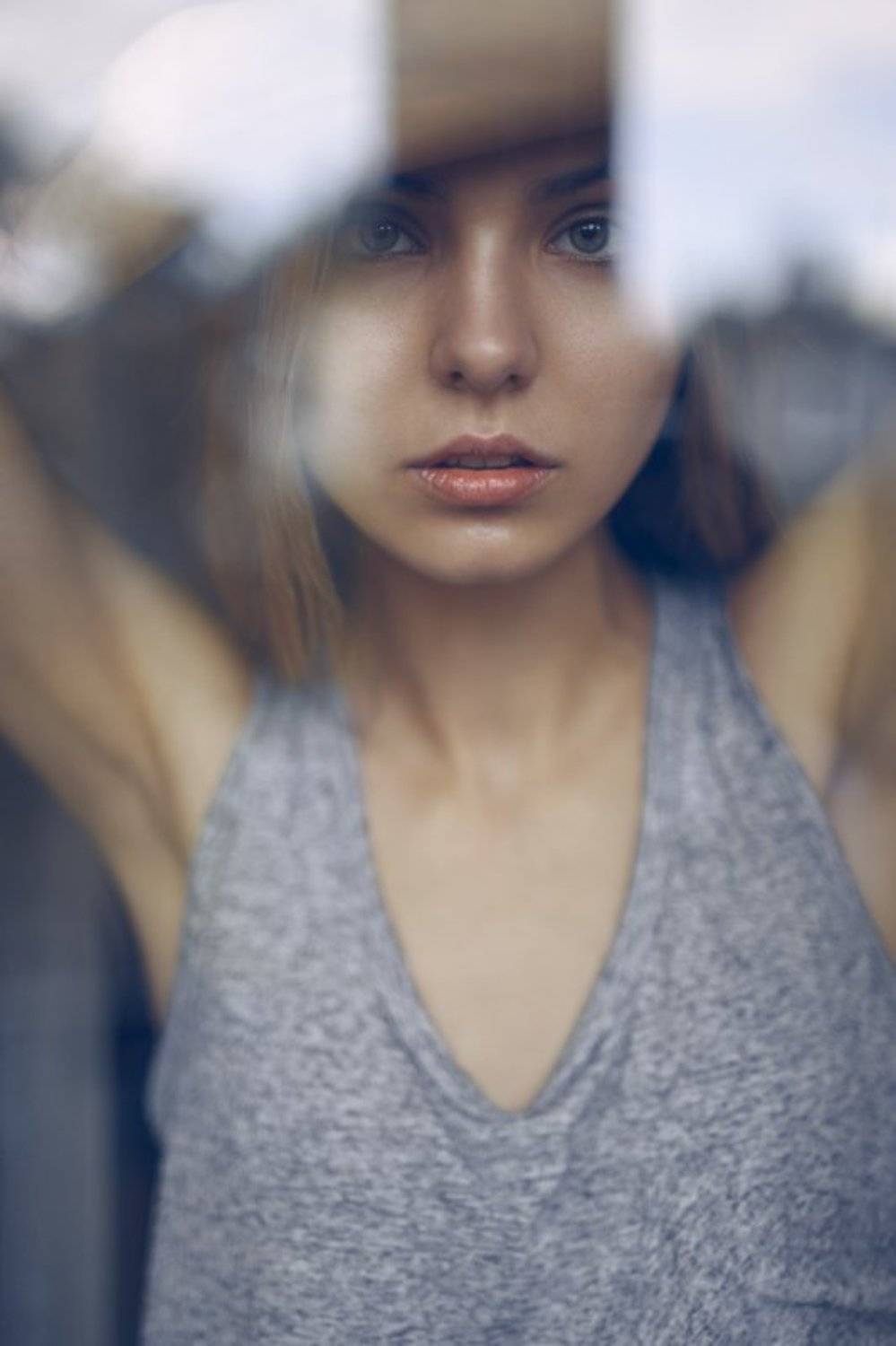 Beautiful, Beauty, Eyes, Girl, Lips, Portrait, Window, Виктор Корнеев