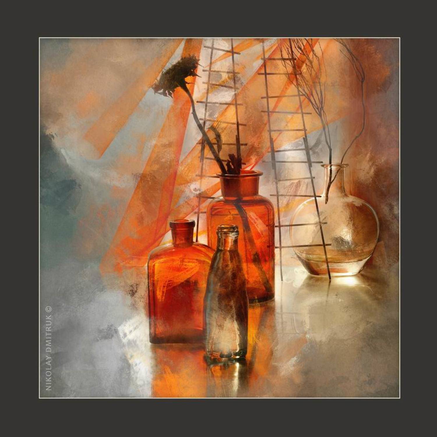 Музыка, Натюрморт, Осень, Стекло, николай дмитрук