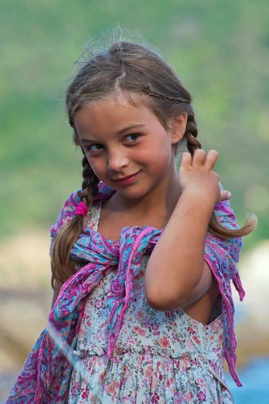 незнакомка, девочка, лето, отдых, море, берег, пляж Pro юную незнакомку... фото превью