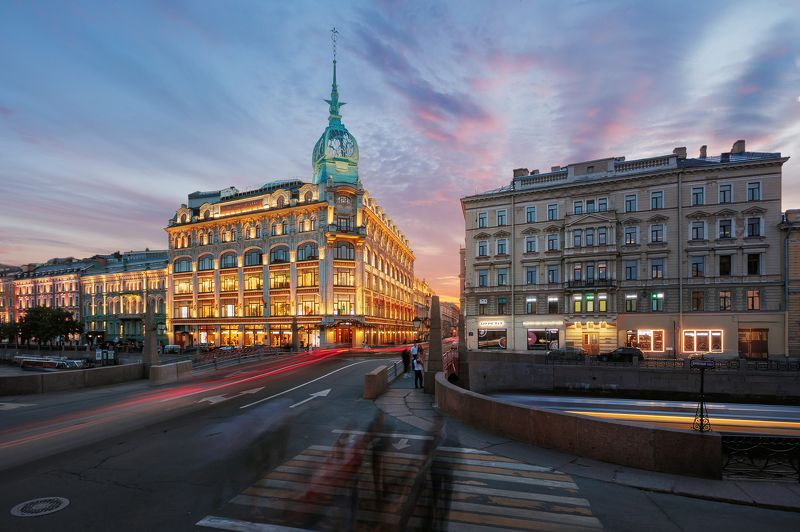 город, пейзаж, петербург У Красного моста фото превью