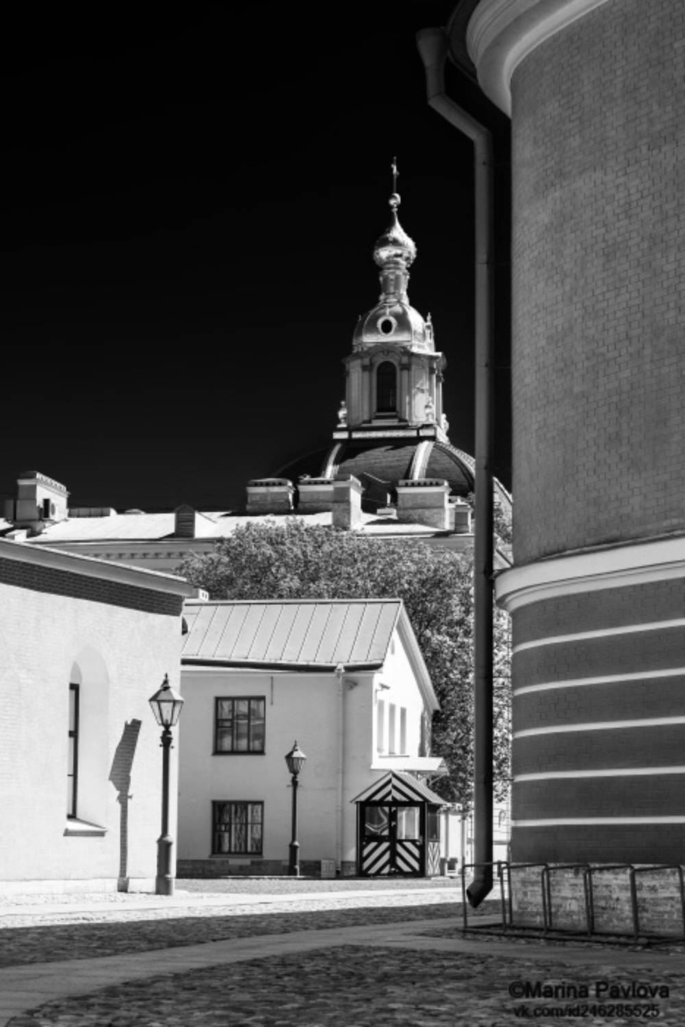 город, архитектура, санкт-петербург, петропавловская крепость, заячий остров, чёрно-белоефото, чб.фото, монохром, головкин бастион, купол великокняжеской усыпальницы., Павлова Марина