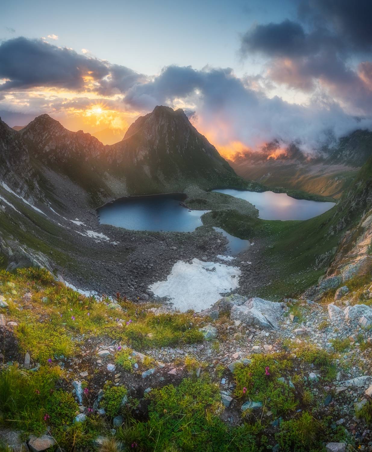 горы, кавказ, закат, Марголин Алексей