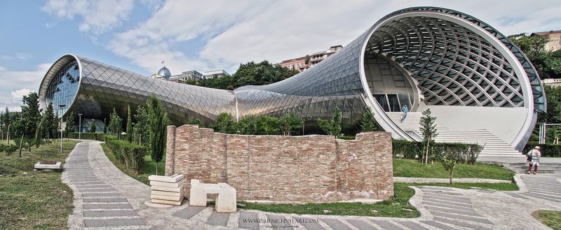 архитектура, городской пейзаж, тбилиси, параметрическая архитектура, структура, современные здания Трубы фото превью