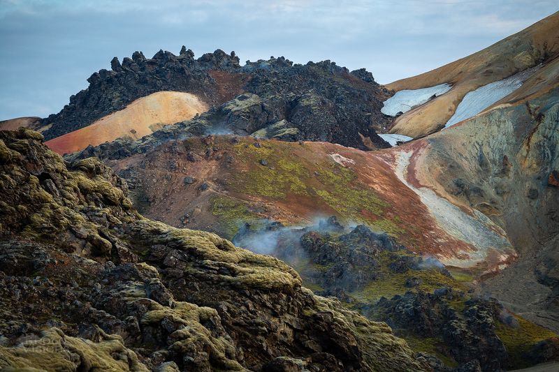 mountains,iceland,landmannalaugar,volcano,rainbow mountains,colorful,magical, The Dragon\'s Land фото превью