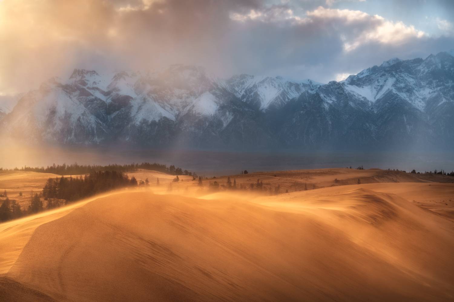 Чарская пустыня, Чара, пейзаж, дождь, mountains, Кодар, пустыня, горы, Забайкалье,&nbsp;бархан, песок, landscape, desert, Полякова Наталия