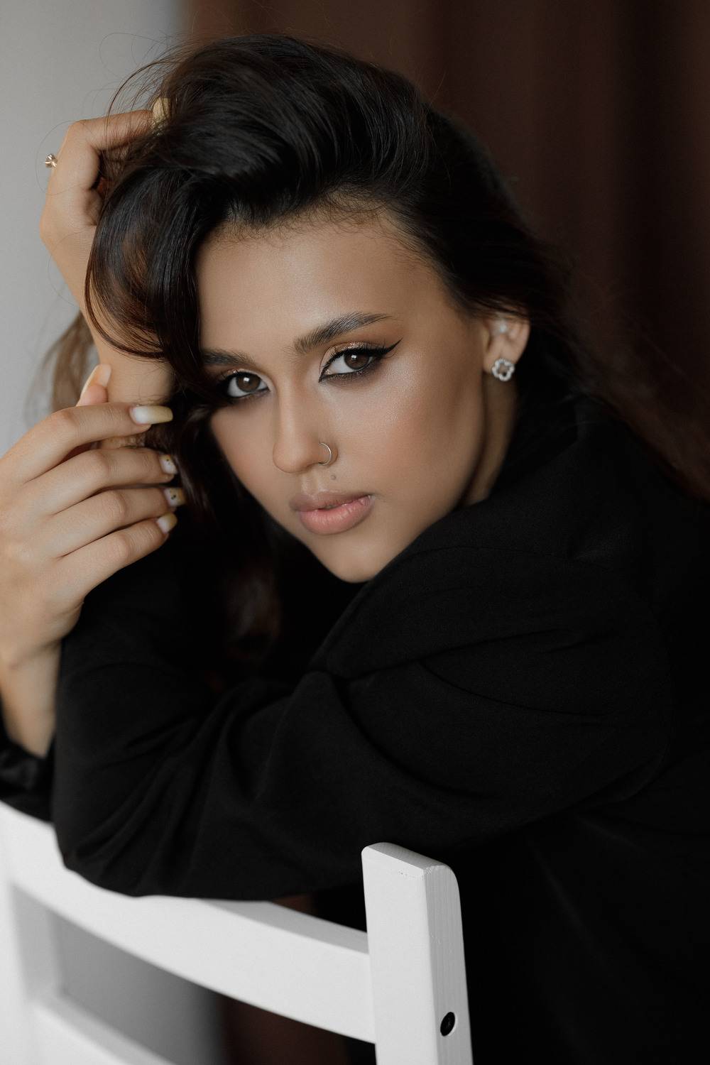 девушка, модель, портрет, фотосессия, студия, гламур, girl, model, modeling, young, portrait, творческий портрет, женский портрет, woman, young woman, glamour, постановка, постановочная фотография, fashion, Васильев Владимир