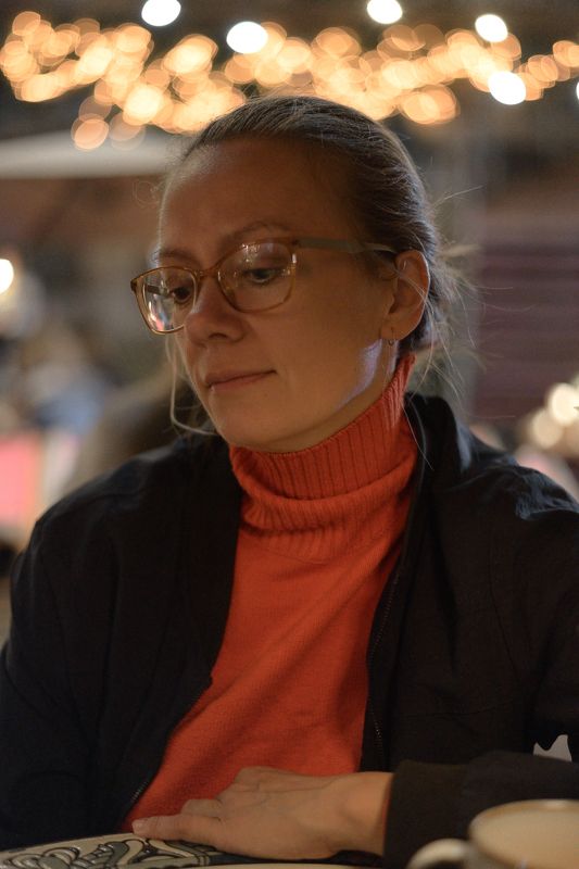 женский портрет, портрет, краски, ярко, цвет Женский портрет фото превью