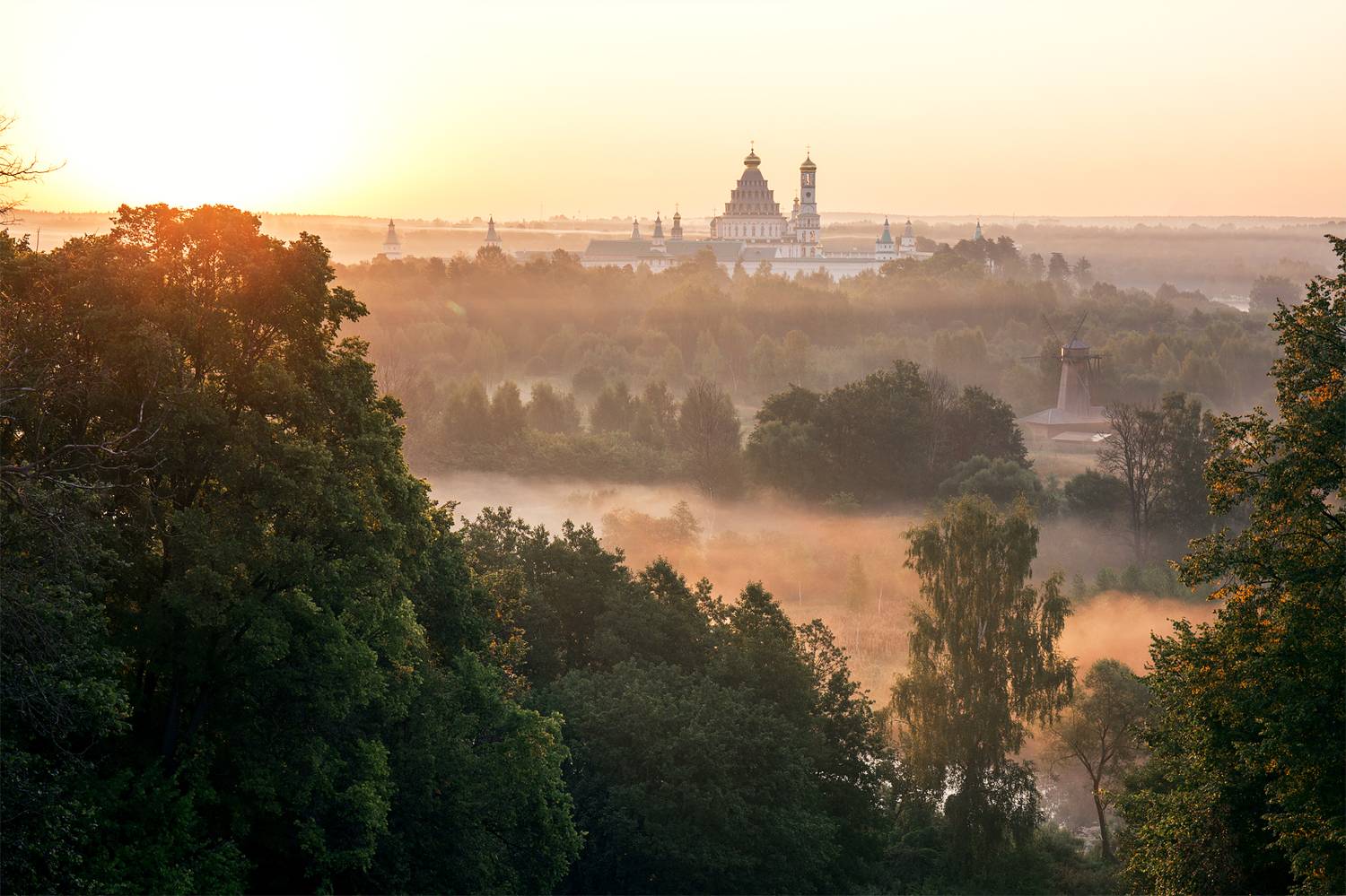 Истра, Новоиерусалимский монастырь, подмосковье, туман, рассвет , Александр Телешов