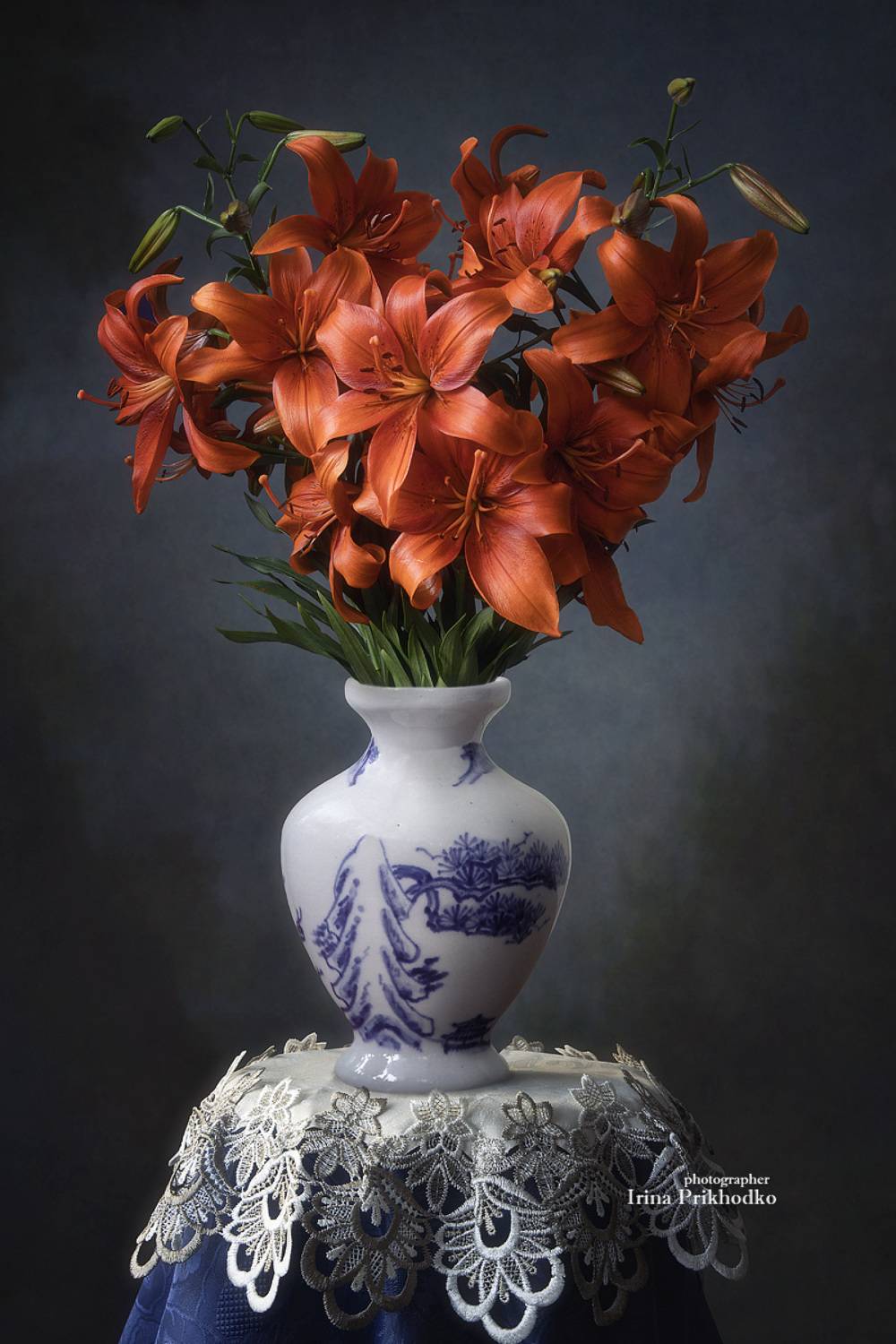натюрморт, цветы, букеты, лилии, Приходько Ирина