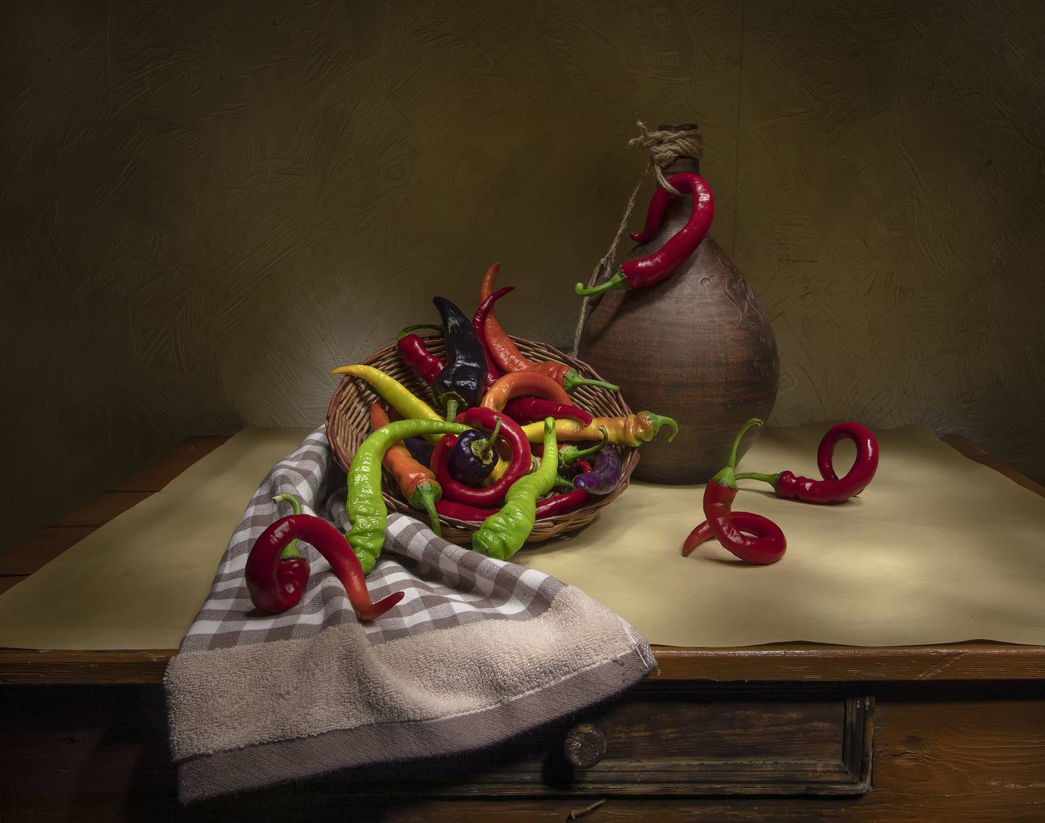 натюрморт, перец, Татьяна Феденкова