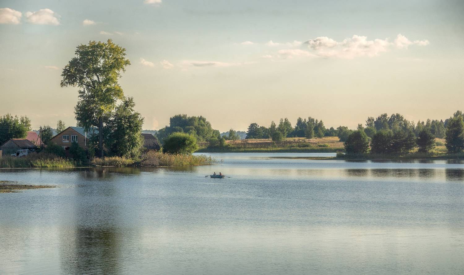 озеро, лодеп, деревня, Сергей Аникин