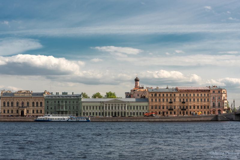Летний Петербург. Английская набережная. фото превью