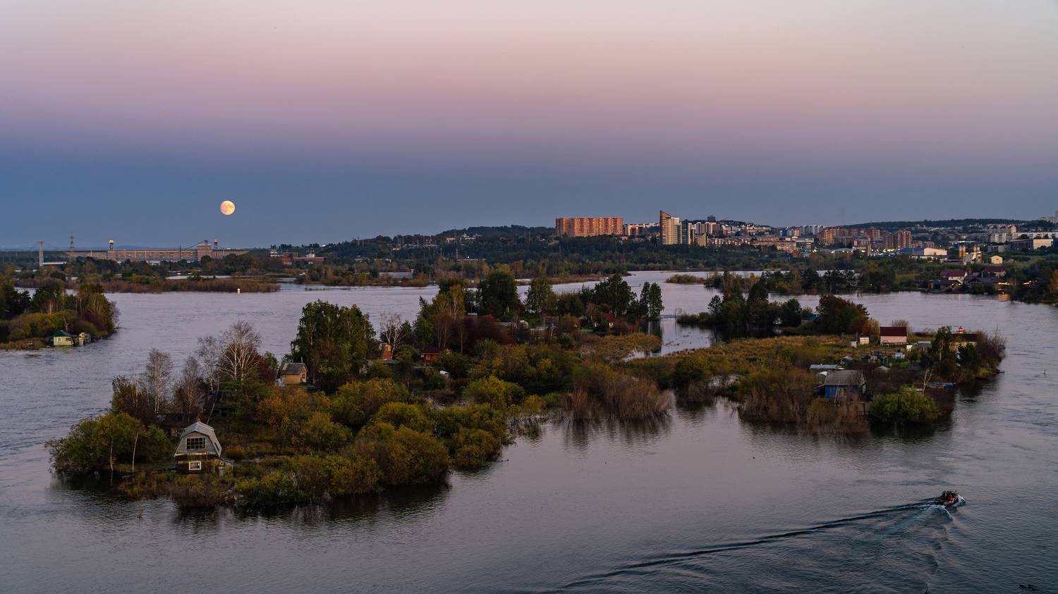 иркутск, ангара, луна, полнолуние, Тильпунов Михаил