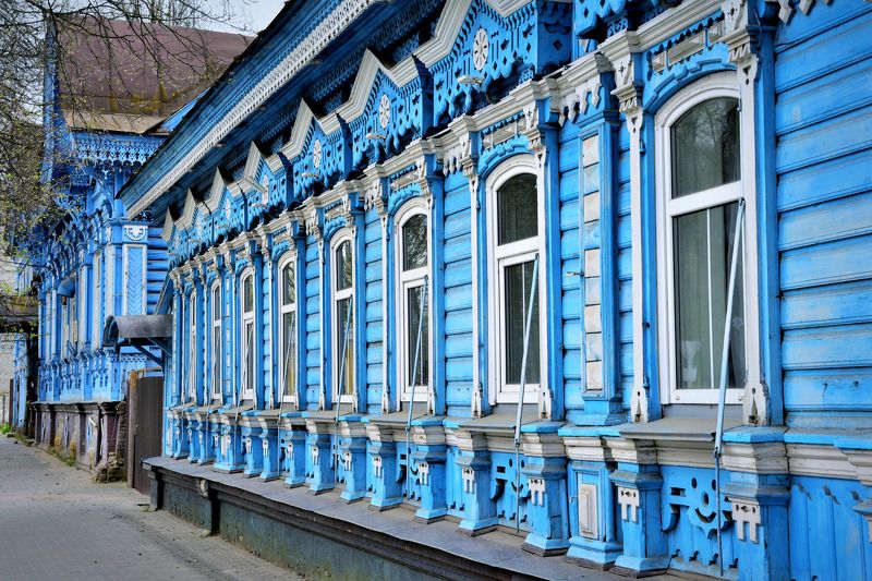 брянская область, новозыбков, деревянный дом, фасад, наличники, купечество, деревянное зодчество, Купеческий шик фото превью