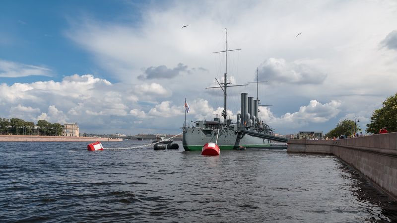 Питер, небо, Аврора фото превью