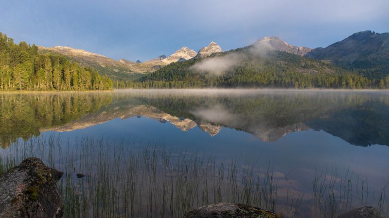 ергаки, озеро, август, безрыбное, утро Чистота фото превью