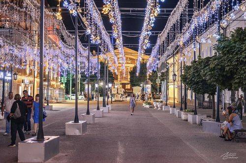 Калуга, экскурсия по ночному городу.