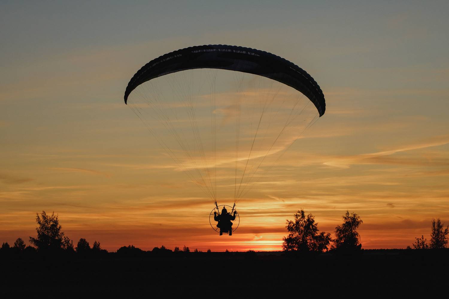 закат, параплан, sunset, репортаж, полёт, Васильев Владимир